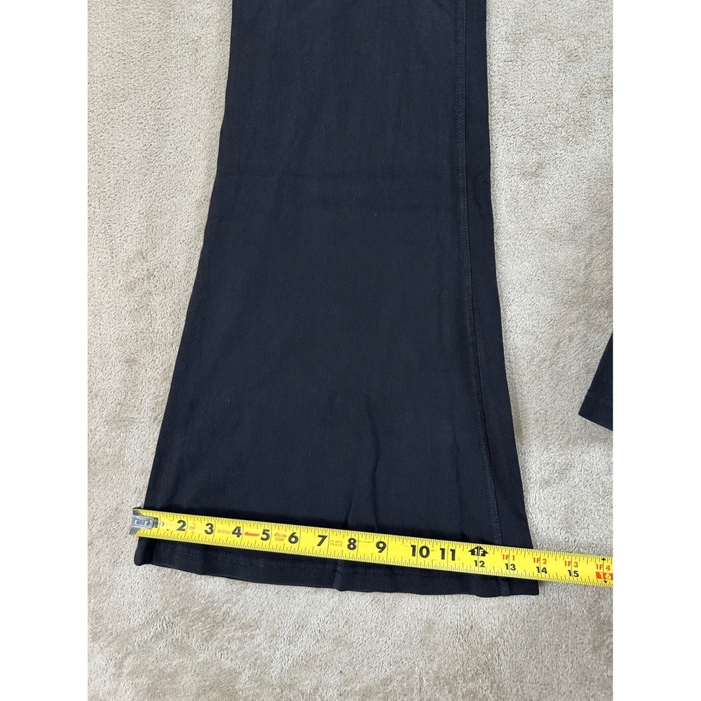 Halara Flex Denim Crossover Flare Pants Women's XLT Tall Black Athleisure NEW - Picture 12 of 13